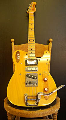 Psychobilly guitar, original Chicago Guitar Works photograph